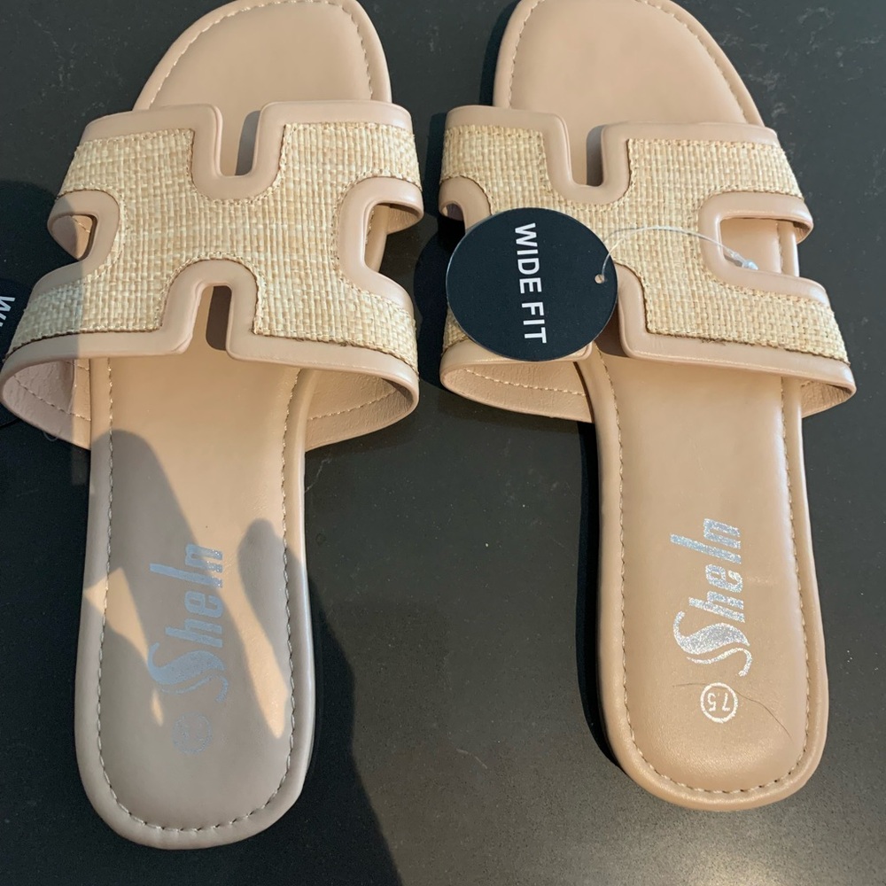 NWT Tan Wide Fit Women's Sandals - SHEIN Brand